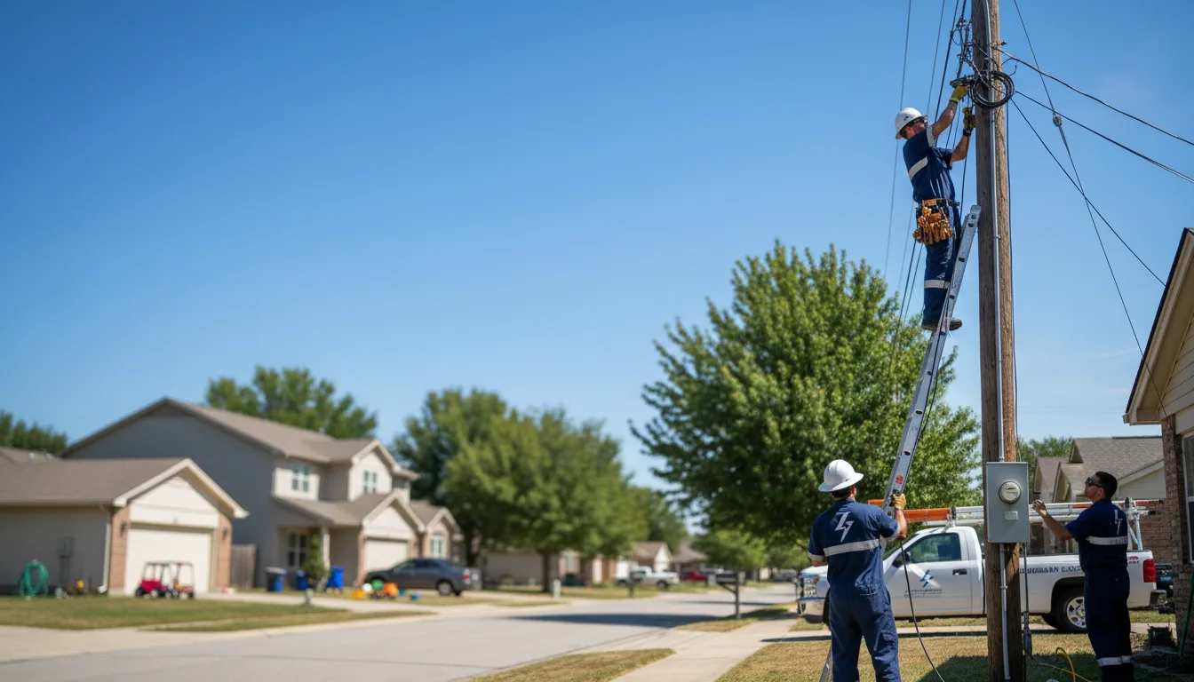 Residential electrician providing installation services in Mcroberts, KY